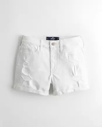 Girls Advanced Stretch High-Rise Denim Short 3"" from Hollister | Hollister (US)