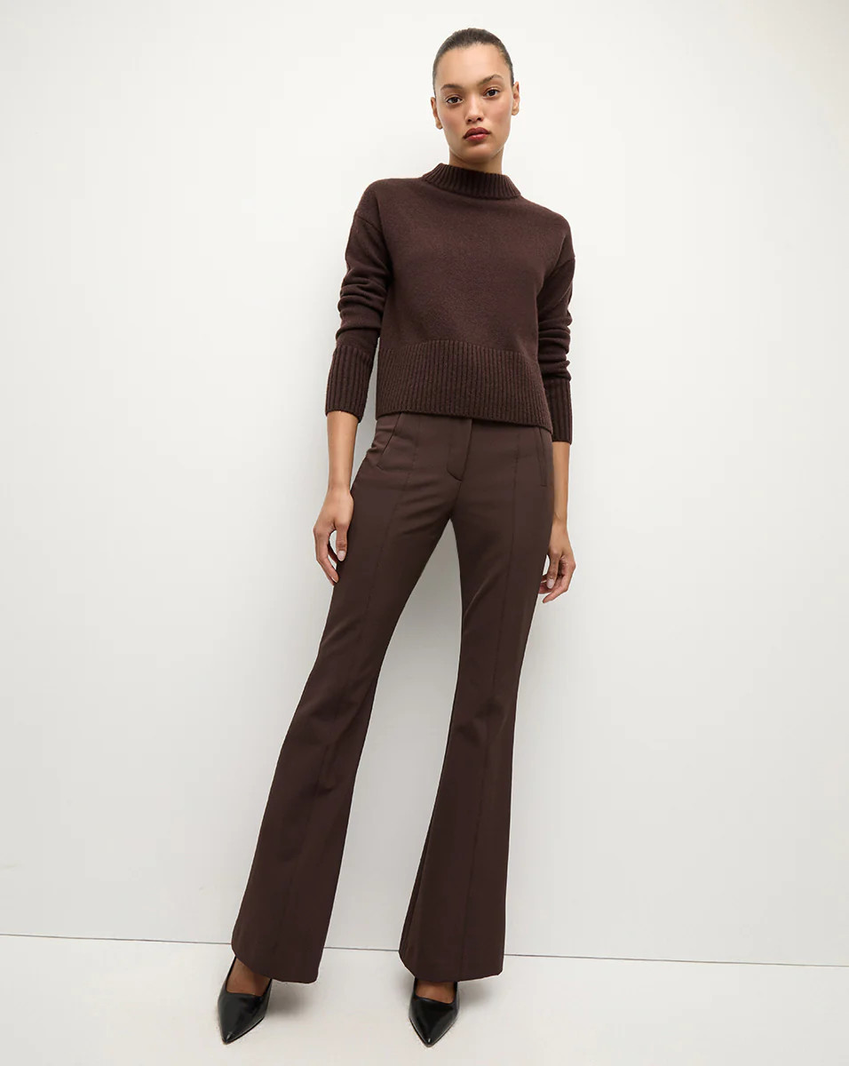 Tindaya Pant in Dark Chocolate | Veronica Beard | Veronica Beard