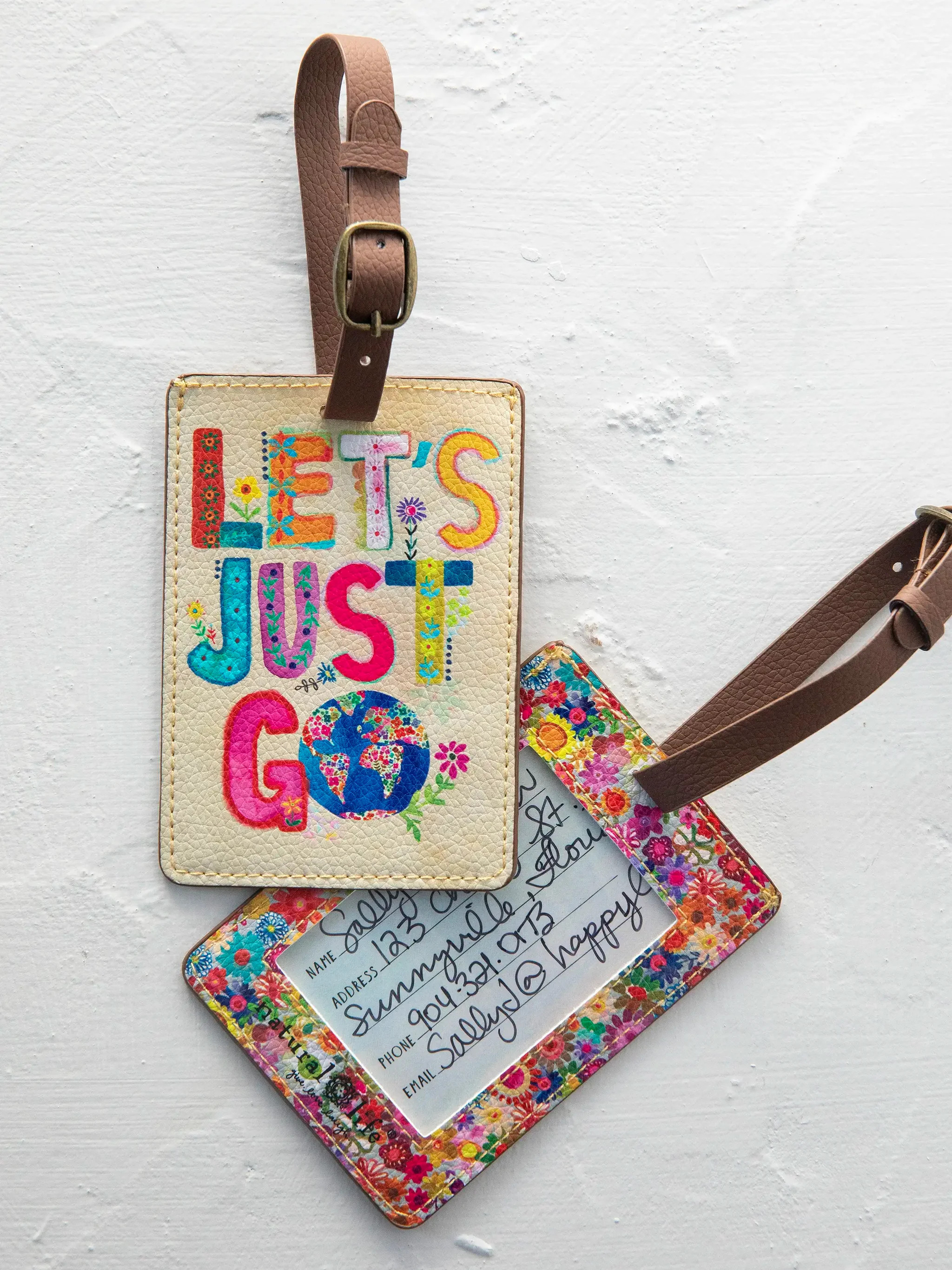 Travel Happy Luggage Tag | Natural Life