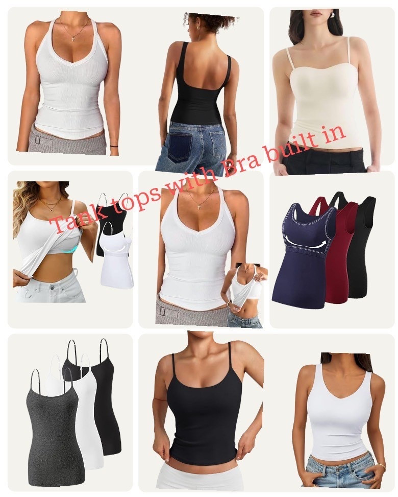 Tank tops with built in bra

#LTKfitnessgoals #LTKActive #LTKSaleAlert