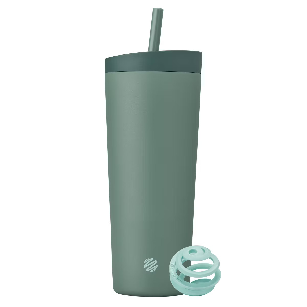 BlenderBottle 24oz Stainless Steel Strada Straw Tumbler - Sage Green | Target