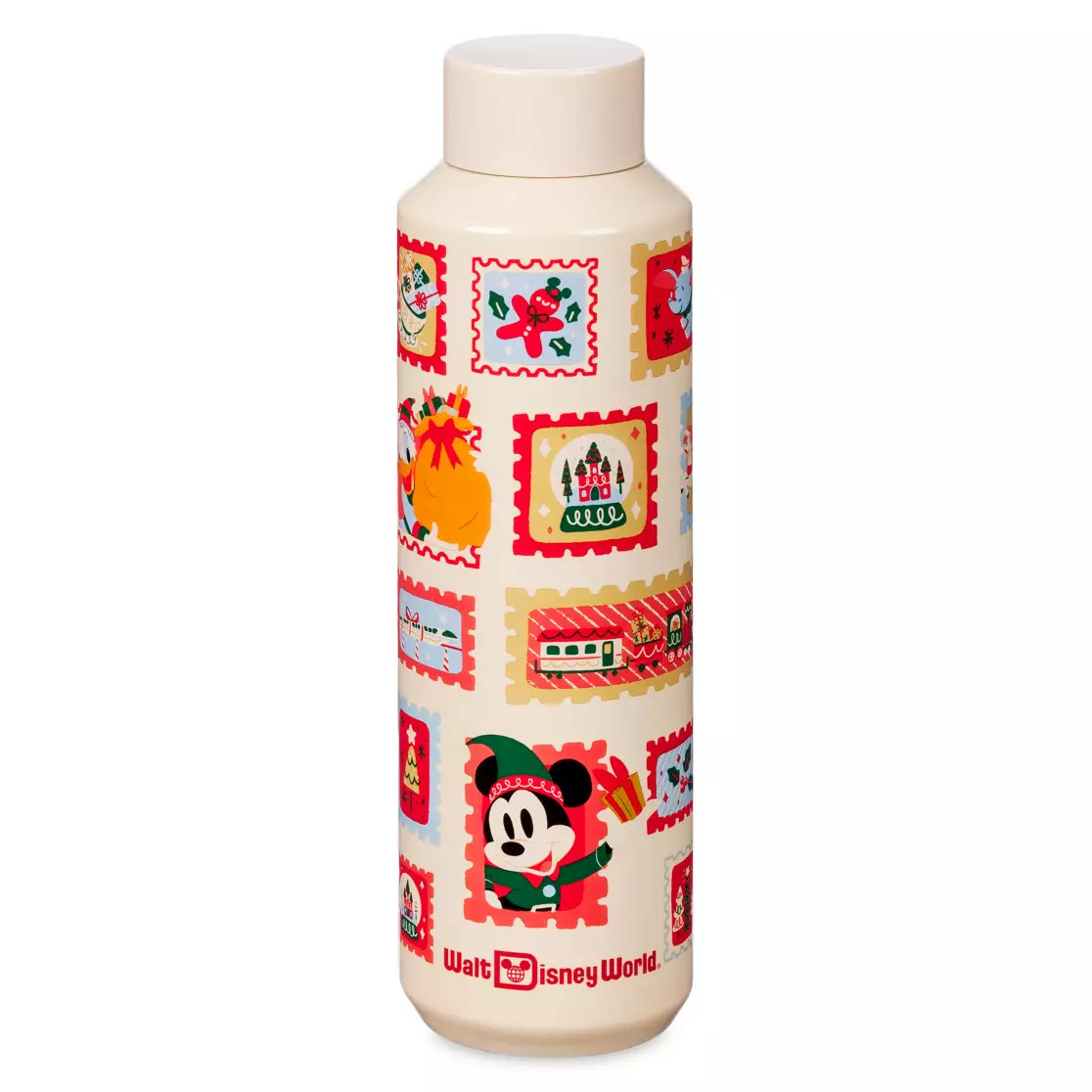 Mickey Mouse and Friends Holiday Stainless Steel Starbucks® Water Bottle – Walt Disney World |... | Disney Store