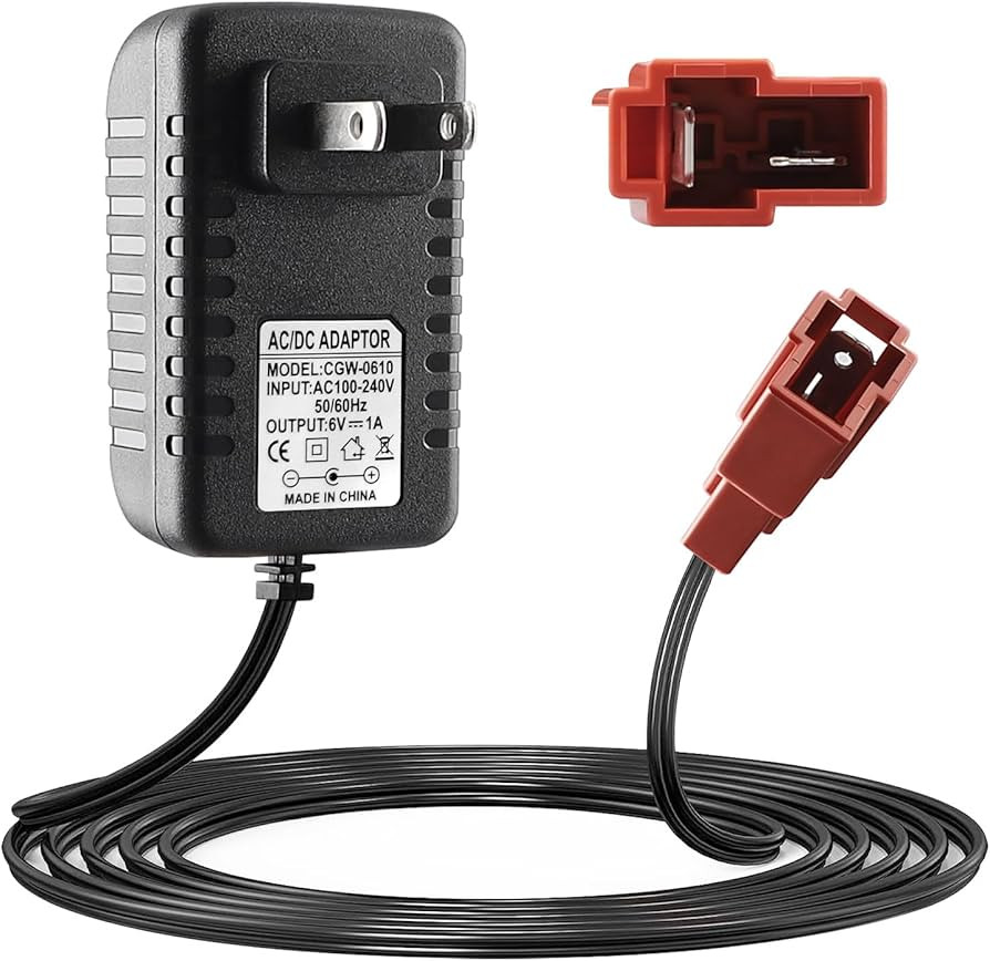 6V Battery Charger for Ride On Toys Car, Compatible with BMX X6, Kid TRAX GMC, Wal-Mart, Moto ATV... | Amazon (US)