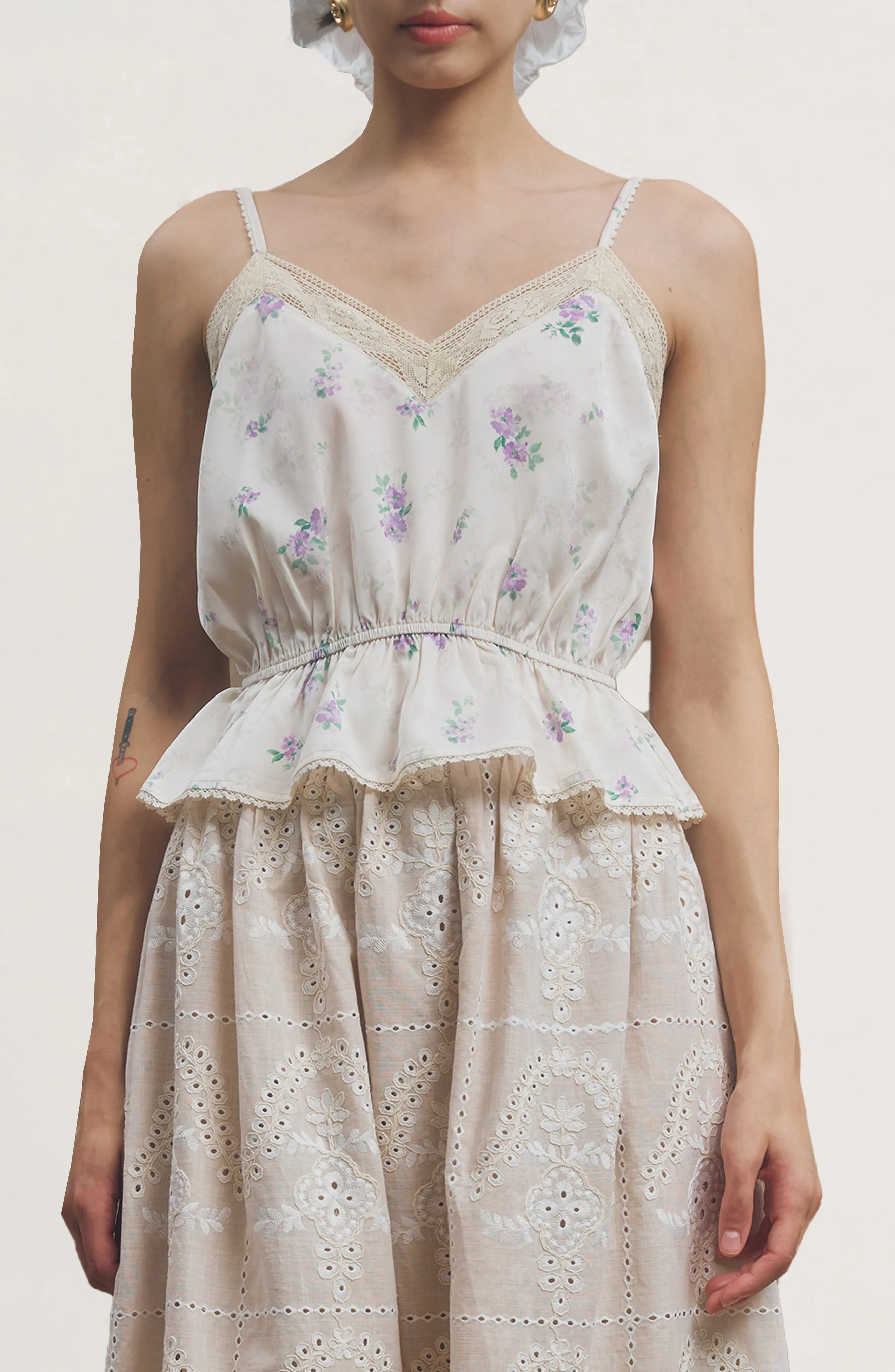 MAUDE CLUB Jarvis Floral Peplum Top (Women) | Nordstrom | Nordstrom