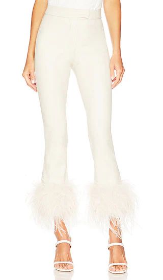 Pagetta Faux Leather Pant in Bone | Revolve Clothing (Global)