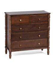 32x32 5 Drawer Spindle Dresser | TJ Maxx