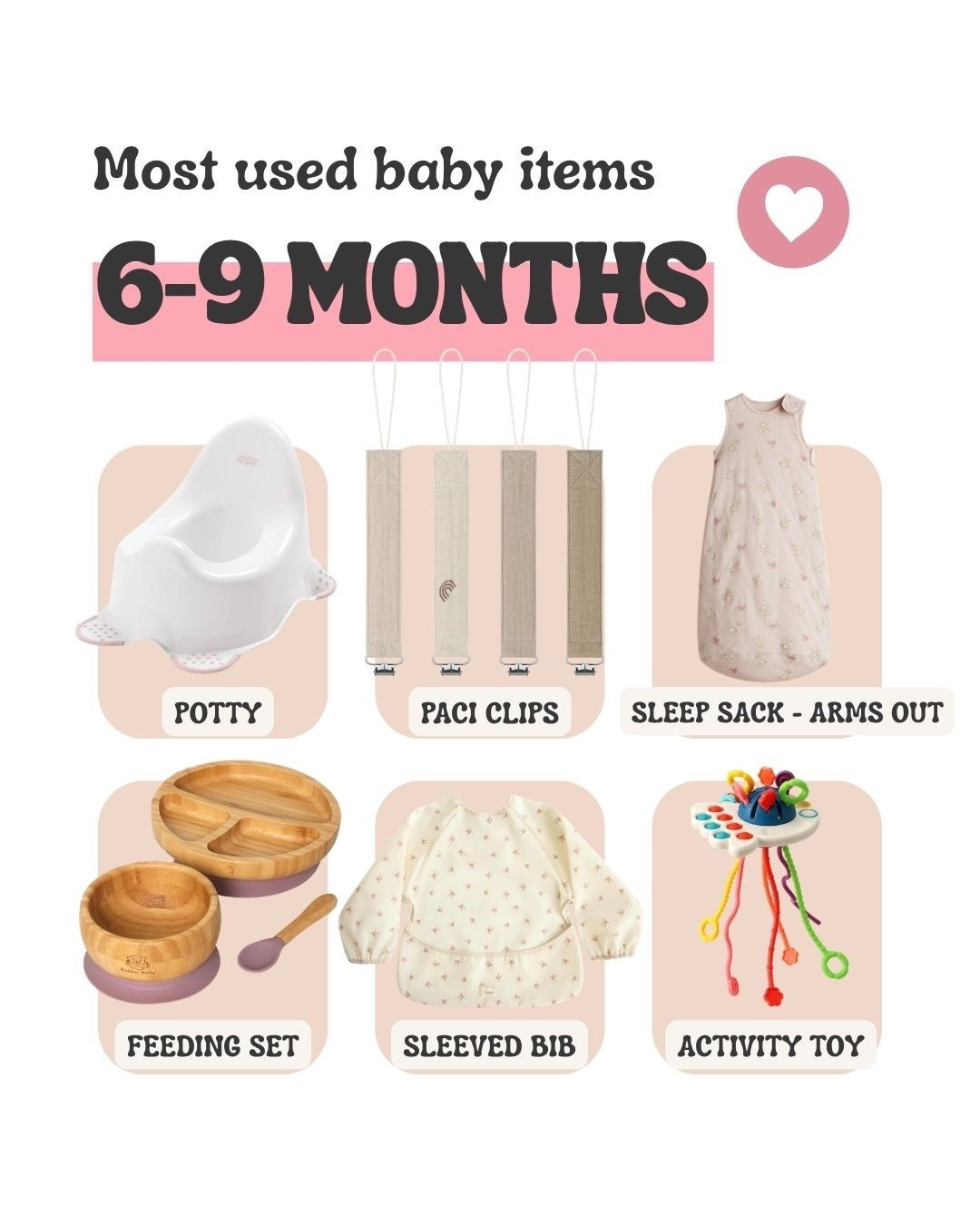 Most used baby items - 6 to 9 months

#LTKmaternity #LTKfamily #LTKbaby