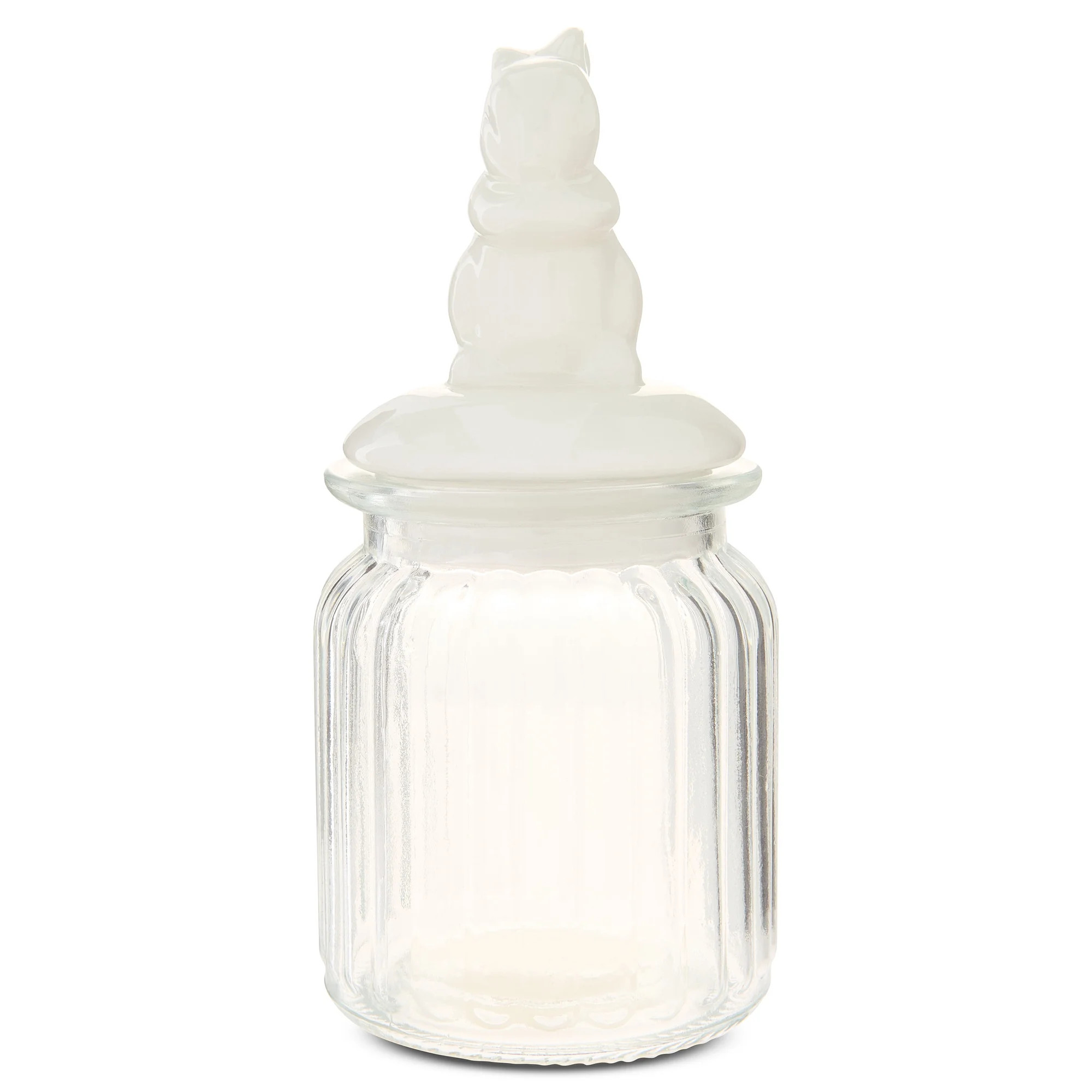 Glass Jar Decoration with Ceramic Bunny Lid, White, 6.5", Easter by Way To Celebrate | Walmart (US)