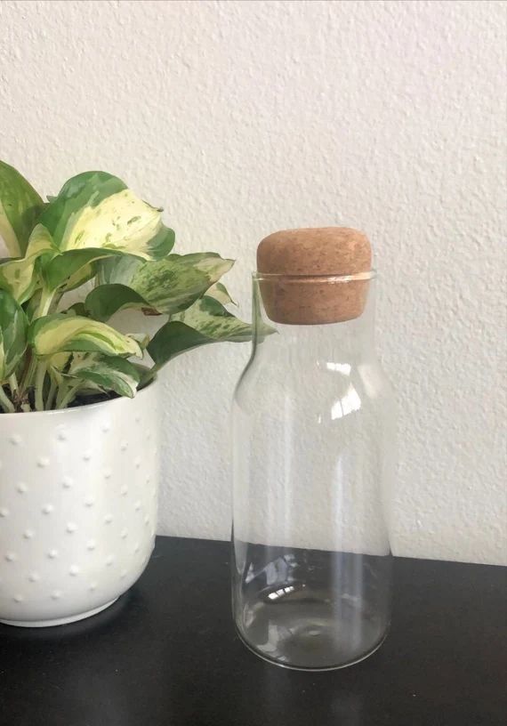 Airtight Glass Jar With Cork Lid | Etsy | Etsy (US)