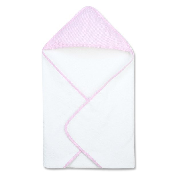 Pink Gingham Seersucker Deluxe Hooded Towel | Walmart (US)