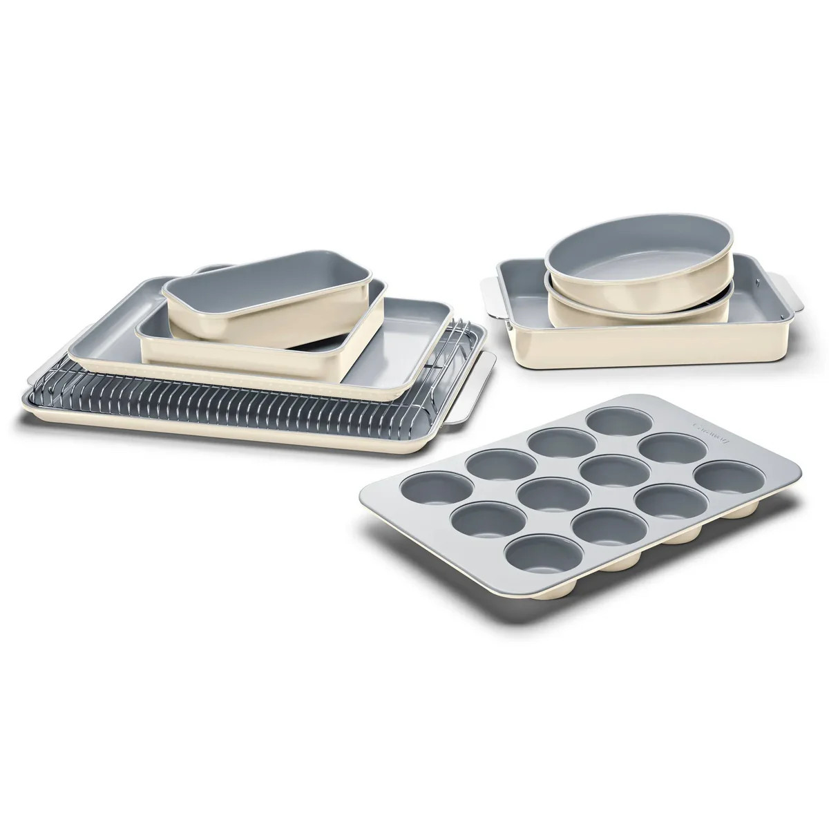 Caraway Non-Stick Ceramic Complete Bakeware Set - Beige | REBEL (formerly Rebelstork)