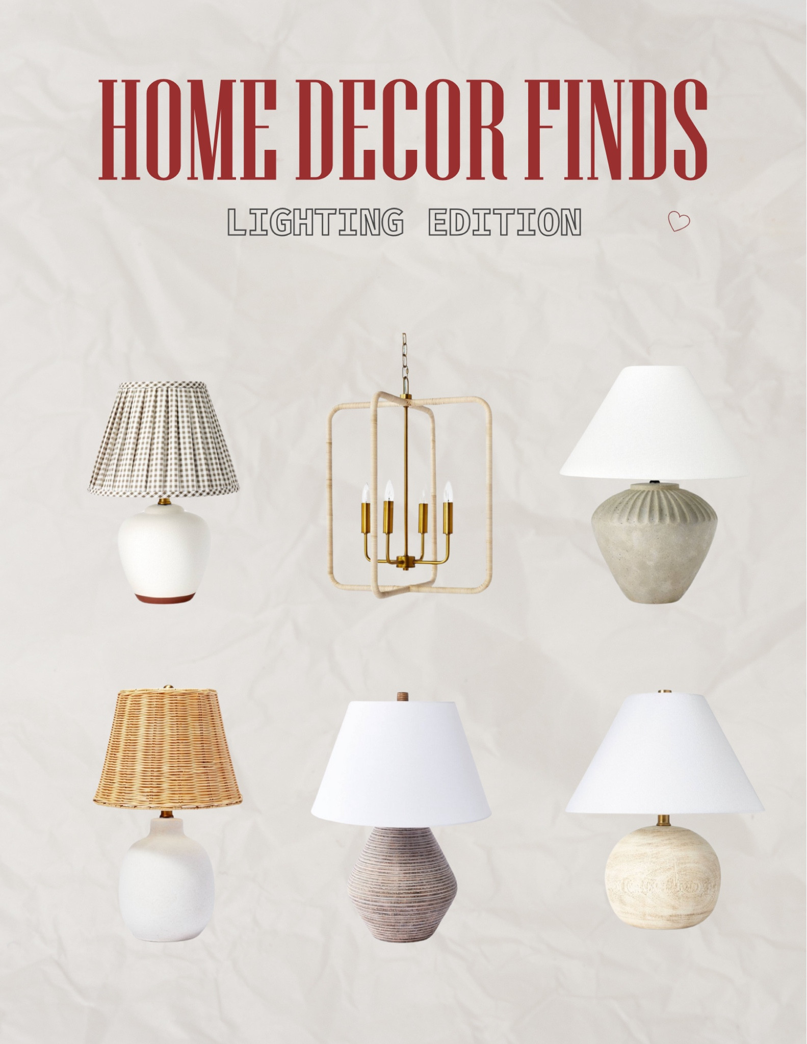 Home Decor Finds: Lighting Edition! 