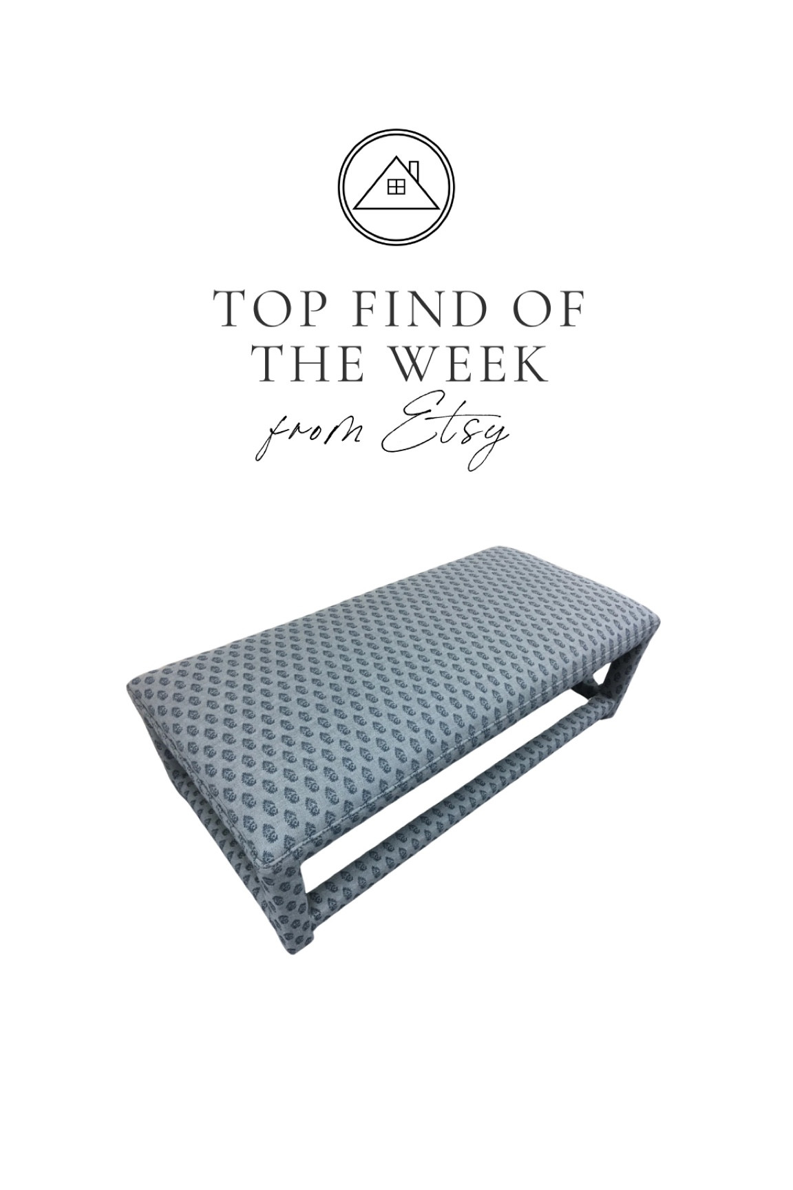 Etsy is great for upholstery pieces! I love a printed ottoman and this shop has such fun pieces!!!

#LTKStyleTip #LTKHome