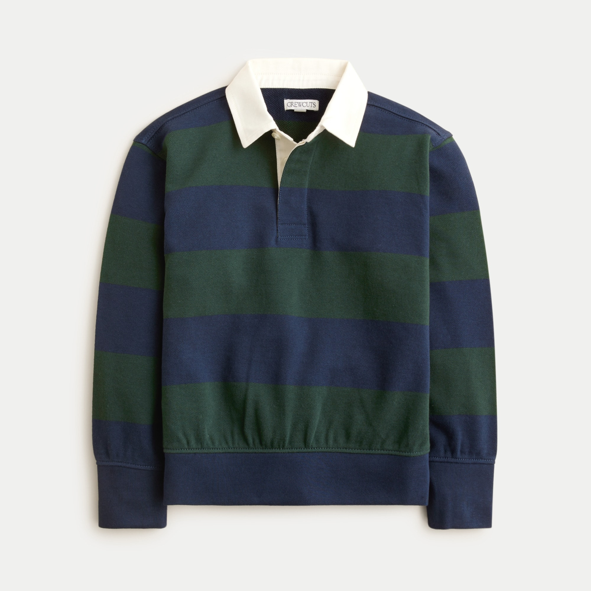 Kids' junior varsity rugby sweatshirt in striped terry | J. Crew US