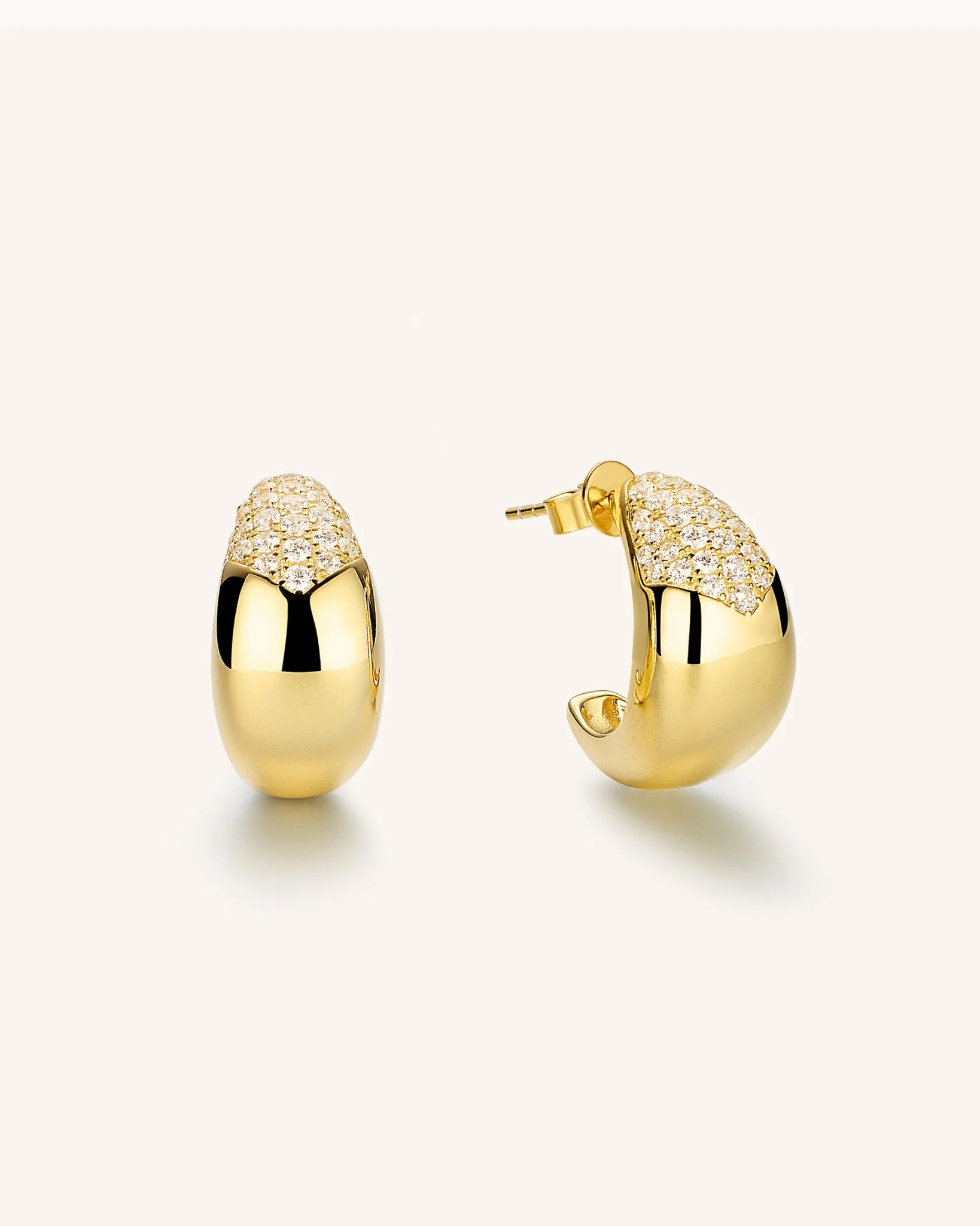 Pavé Bay Earrings | PEACHMIND