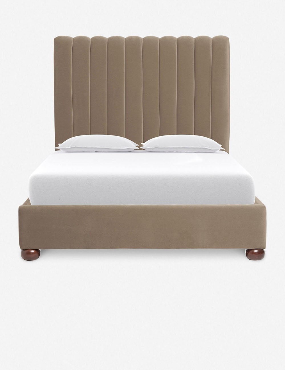 Evelyn Platform King Bed, Toffee | Lulu and Georgia 