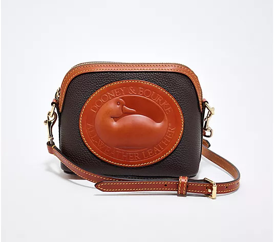 Make Your Selection: Dooney & Bourke Leather Heritage Mini Duck Domed Crossbody | QVC