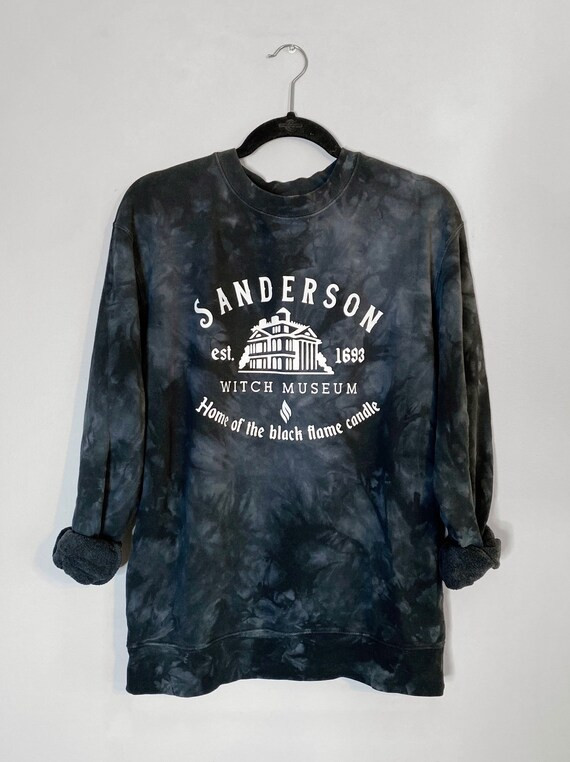 Halloween Sweatshirt / Sanderson Sisters Witch Museum / Hocus Pocus / Bleached Tie Dye | Etsy (US)
