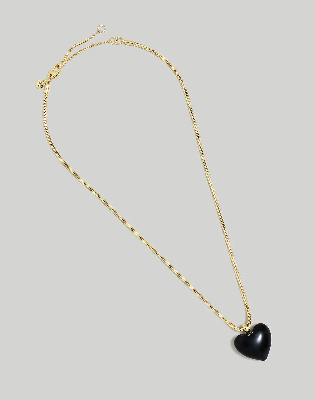 Glass Puffy Heart Pendant Necklace | Madewell