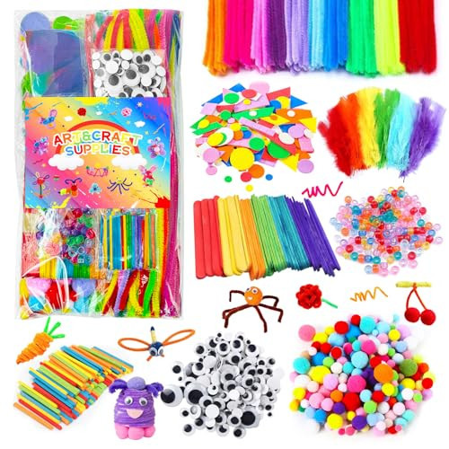 Itopstar Arts and Crafts Supplies Kit Craft Set for Kids-Art Supplies Kids Art Supplies for Preschool, Homeschool and Kindergarten DIY Crafting Projects | Amazon (US)