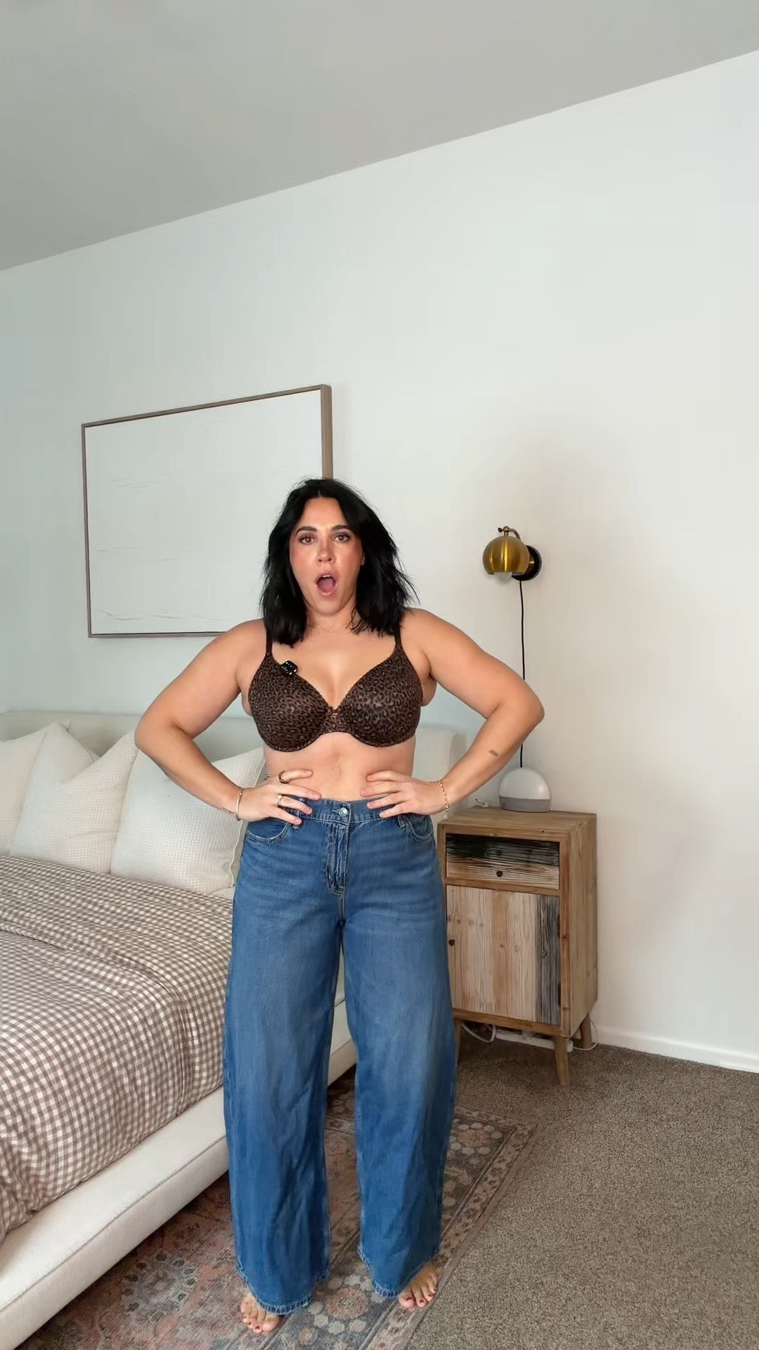 A little Jean haul! Size 10 and I’m 5’5, I stayed true to size. American eagle jeans. These have some stretch but are rigid enough for smoothing. Very light and comfy. Wide leg jeans. All else size L. 

#LTKMidsize #LTKgrwm #LTKSeasonal