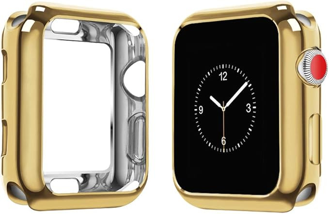 top4cus Environmental Soft Flexible TPU Anti-Scratch Lightweight Protective 38mm Iwatch Case Comp... | Amazon (US)