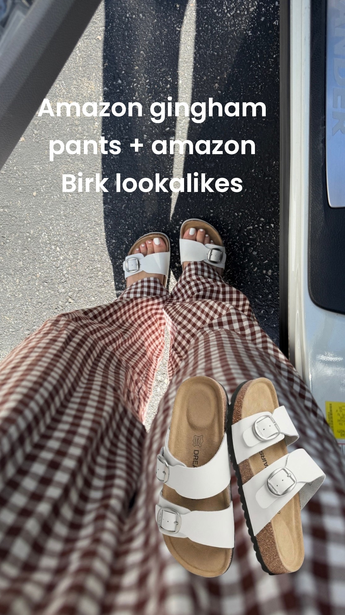 Amazon gingham pants come in tons of colors and are true to size (small)
Amazon shoes that feel identical to Birkenstocks but so affordable

#LTKootd #LTKmomlife #LTKSeasonal