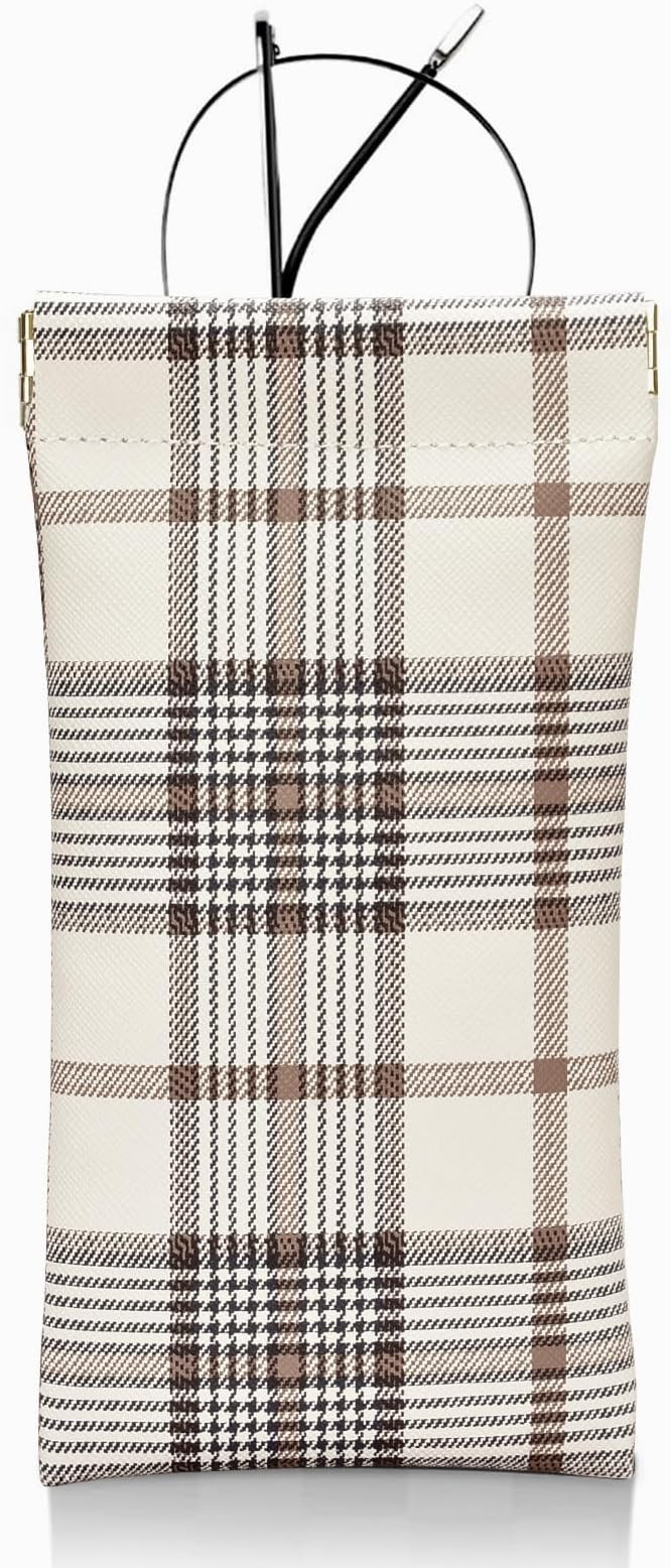 eyeglasses bag Soft Glasses bag, Portable Squeeze Top Sunglasses Case Travel for Women Girls | Amazon (US)