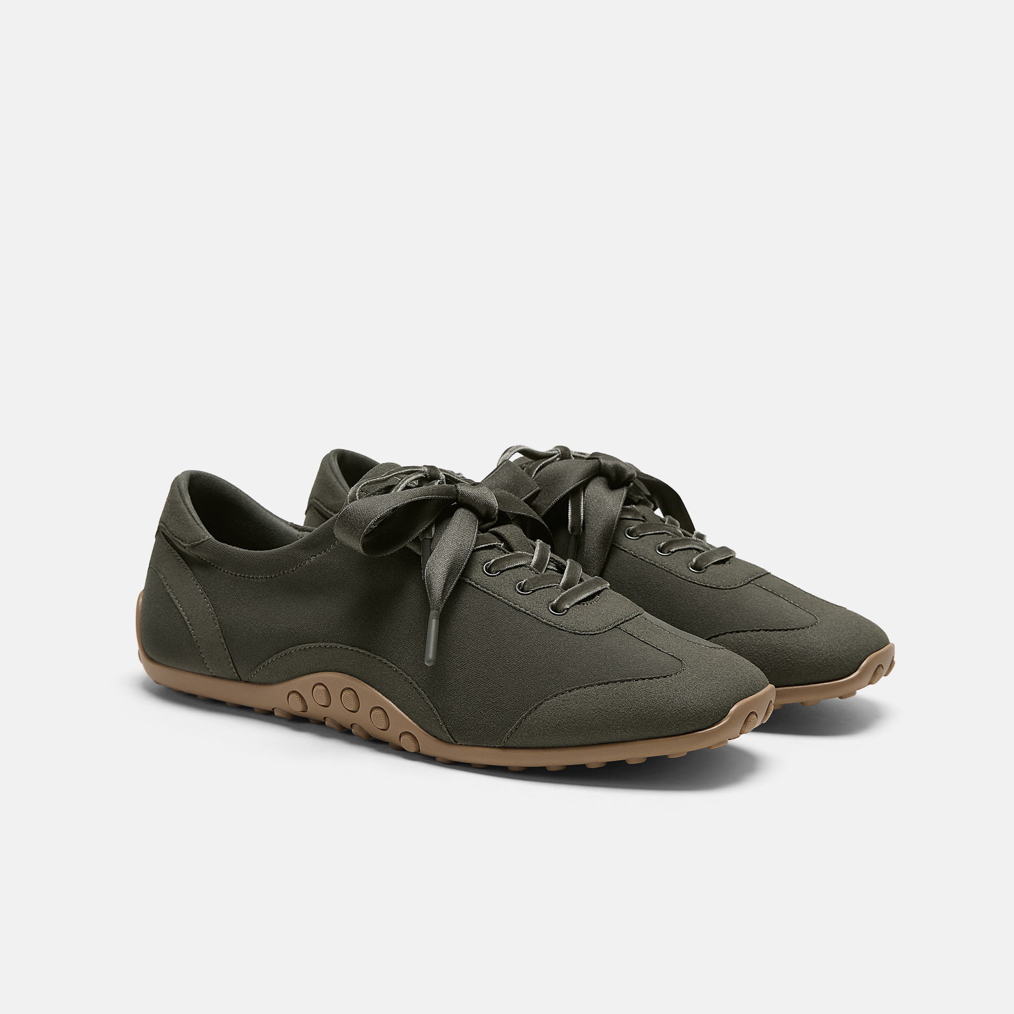 VIVAIA Square-Toe Jogger Sneakerina (Carol)|SEAWEED|UK 4 | VIVAIA