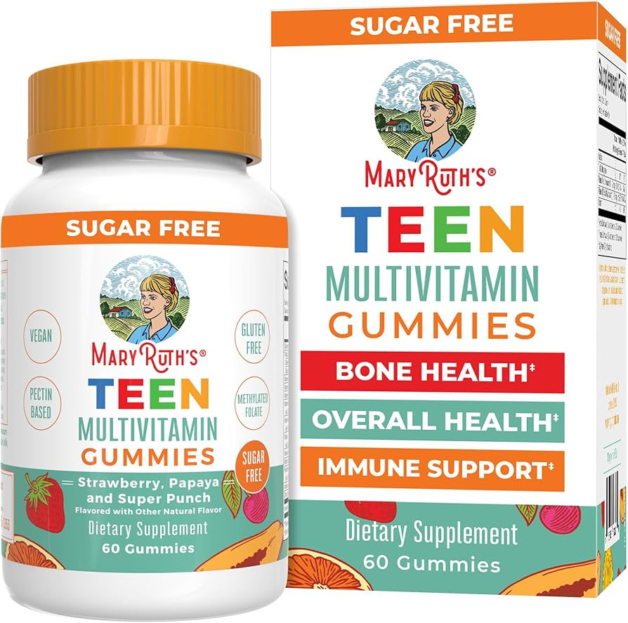 MaryRuth's Multivitamin for Teens | Sugar Free | Vitamin Gummy for Ages 13+ | Vitamin C | D and E... | Amazon (US)