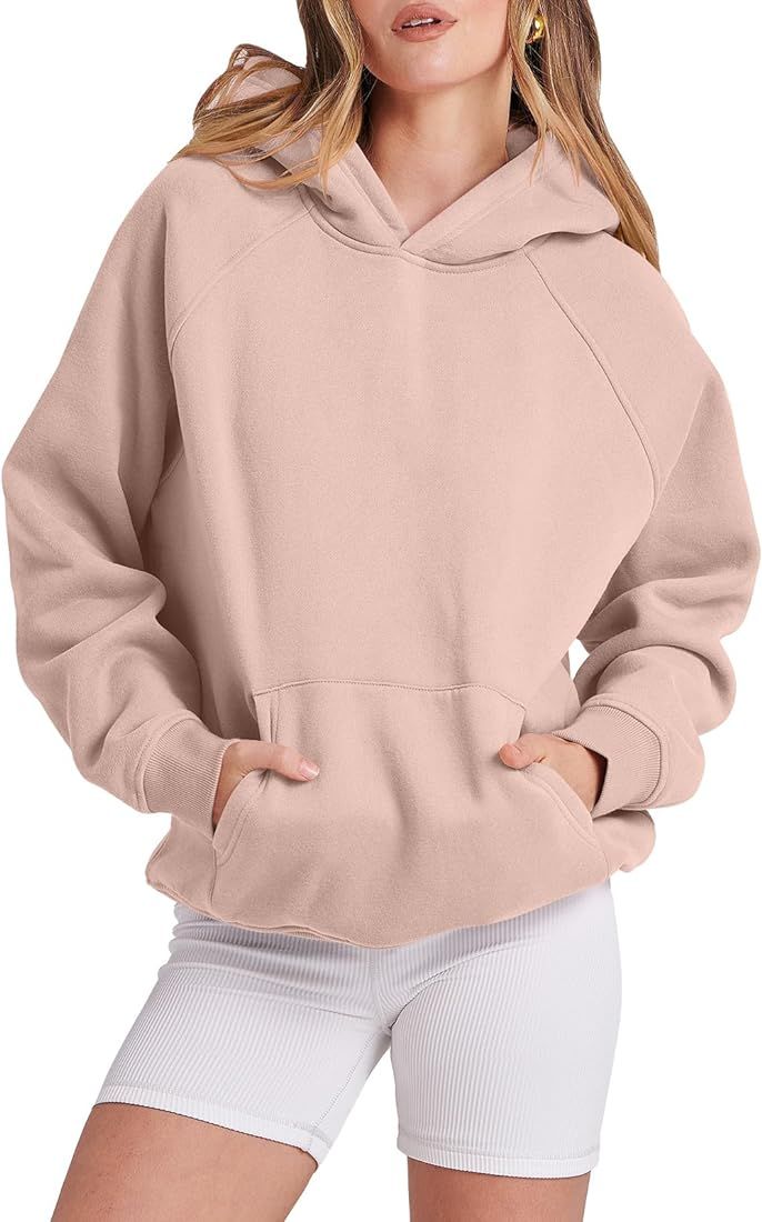 Caracilia Women Hoodies Oversized Sweatshirts Fleece Sweaters Long Sleeve Shirts Cute Loose Y2K C... | Amazon (US)