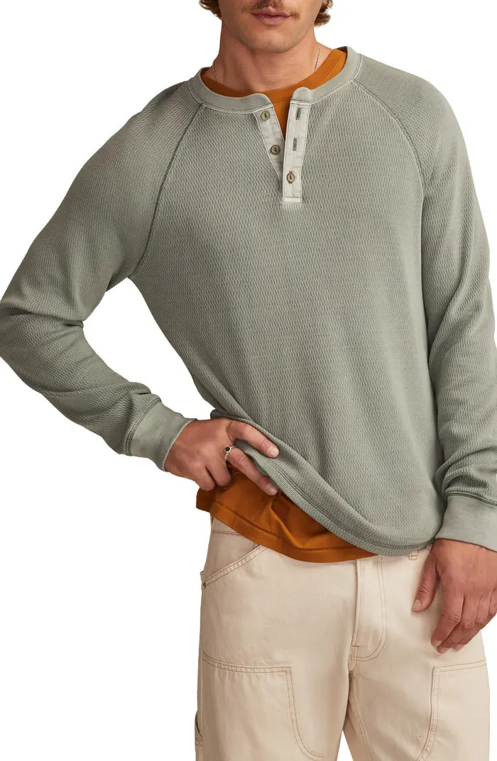 Lucky Brand Birdseye Thermal Henley Top | Nordstrom | Nordstrom