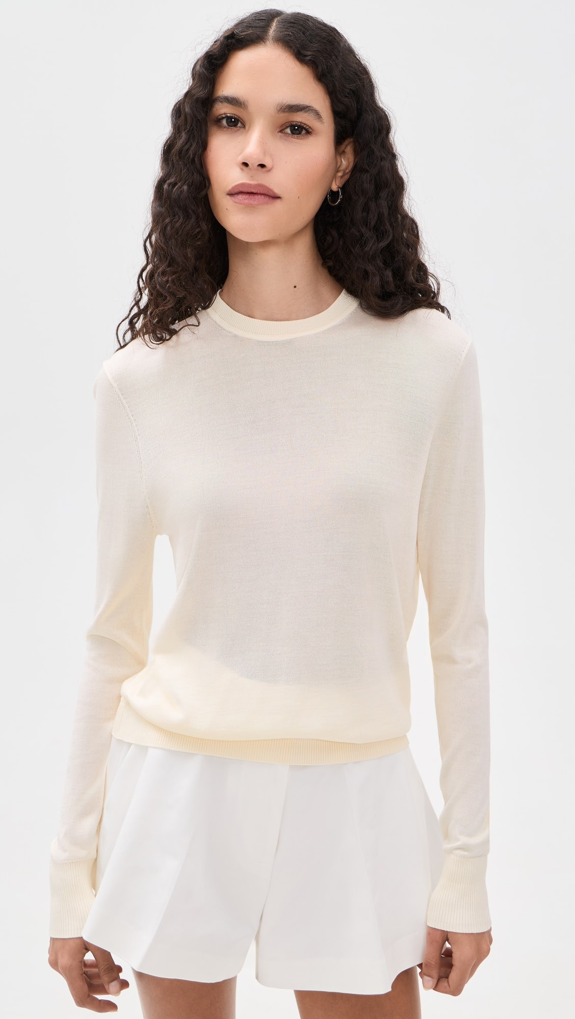 Silk Cashmere Blend Crew Neck Sweater | Shopbop