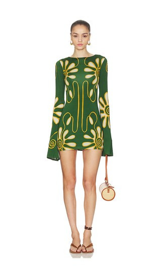 Cala de la Cruz Maisha Dress in Green. - size M | Revolve Clothing (Global)