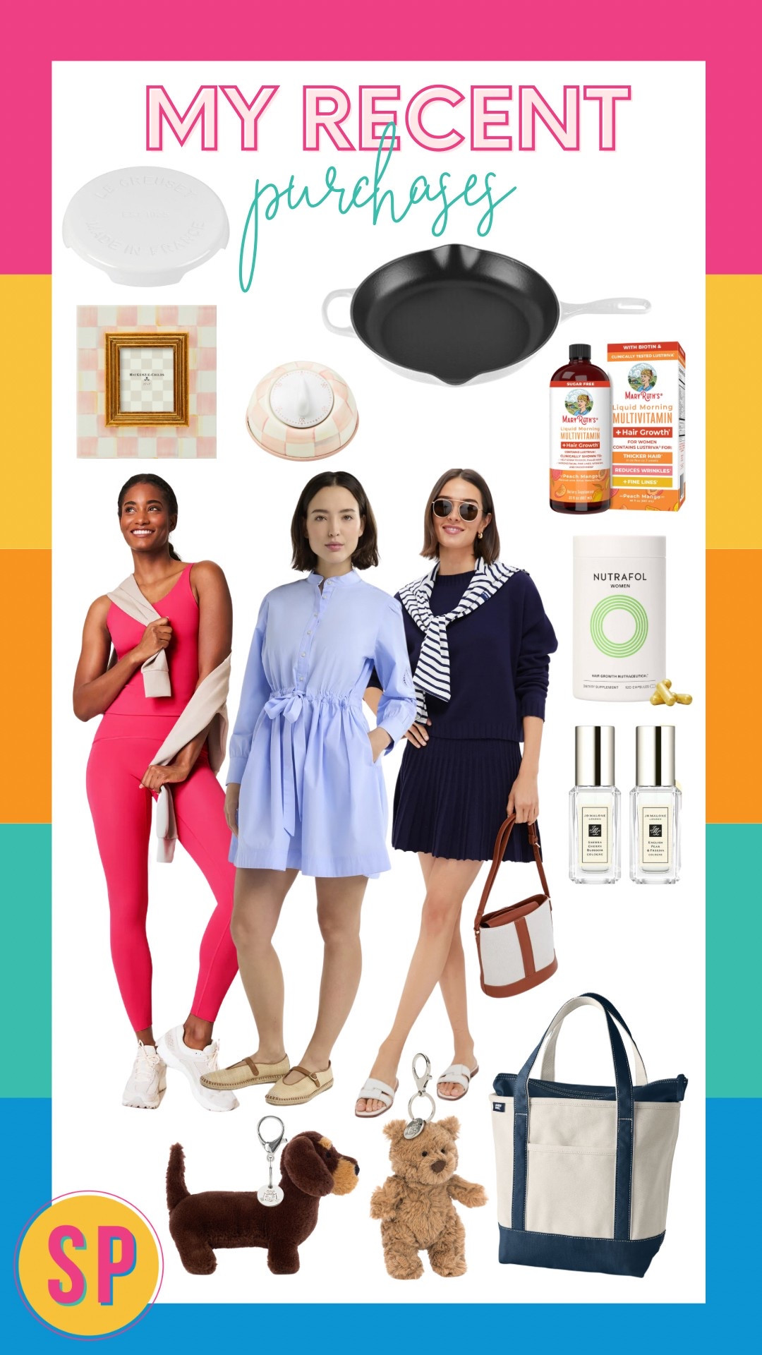 Some of my favorite recent purchases. 

Le creuset, Spanx, jelly cat, Ralph Lauren, tote bag, Jo Malone, hair growth supplements, nutrafol, floral tote bag, smiles and pearls, Mackenzie Childs 

#LTKActive #LTKSaleAlert #LTKBeauty