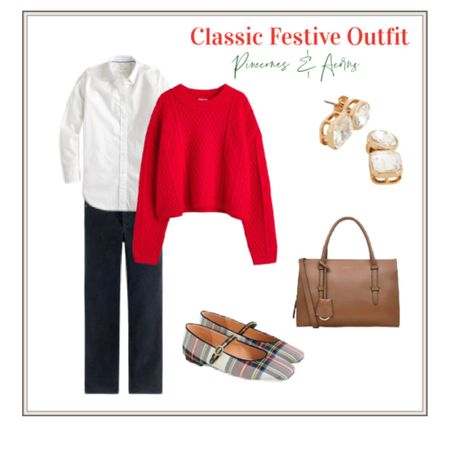 Classic casual festive outfit with a touch of plaid!

#LTKCyberweek #LTKHoliday #LTKSeasonal