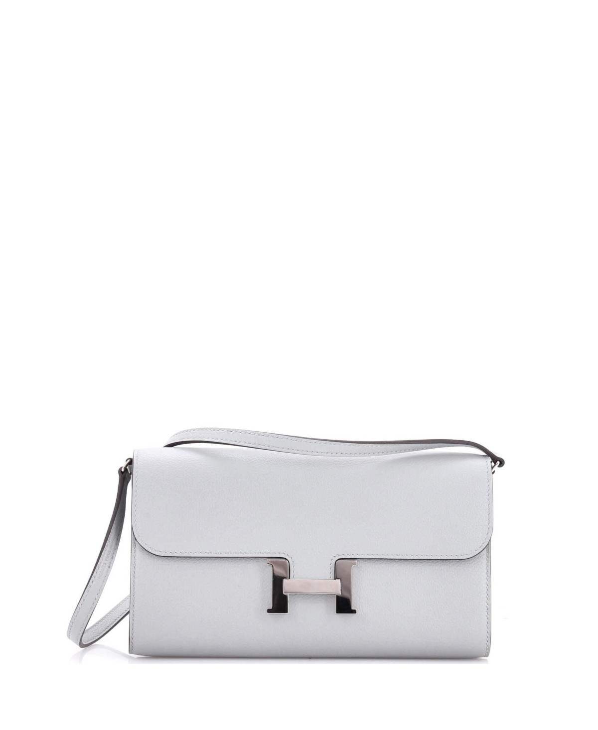 Pre-Owned HERMES Constance To Go Wallet Evercolo - Grey | Macy's