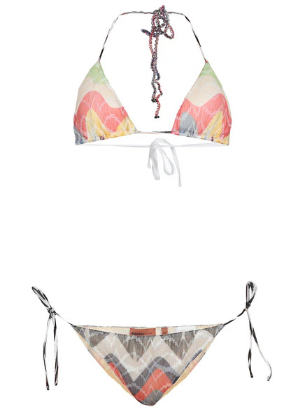 Missoni Mare Chevron Patterned Two-Piece Bikni Set | Cettire Global