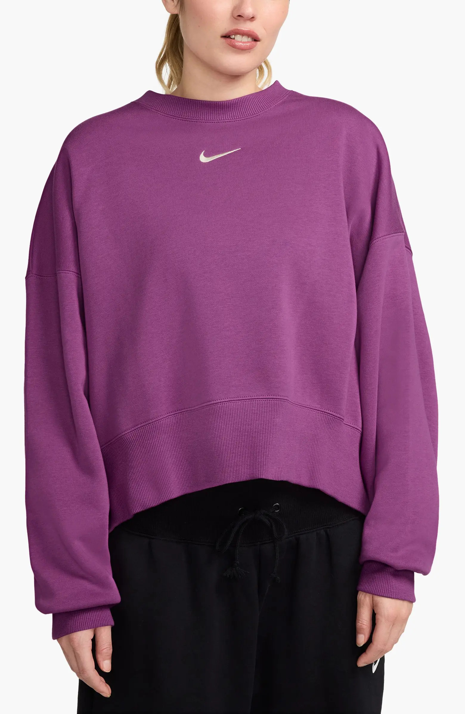 Nike Phoenix Fleece Crewneck Sweatshirt | Nordstrom | Nordstrom