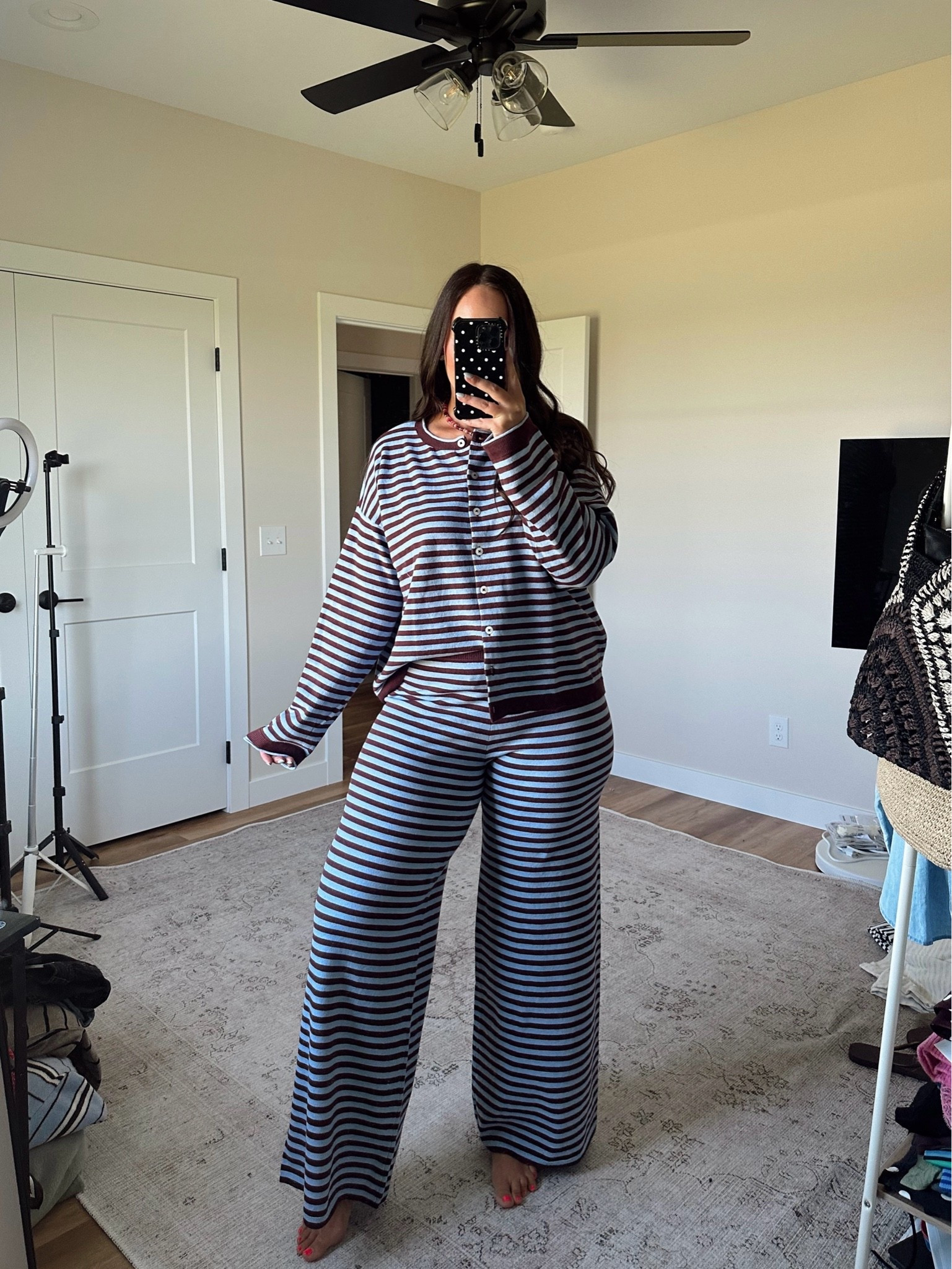 Aerie striped sweater set! Large top and large long bottoms! 

Use code STOCKNROLL TO SAVE $$

Aerie real, 


Tall girl fashion, size 14 summer to fall outfit, midsize fashion, midsize mom style, casual early fall outfit, fall transitional outfit inspiration, tall women clothing, everyday outfit ideas, mom outfit ideas for fall, early fall outfits 2026 women, midsize summer outfits, casual mom outfits, casual outfit ideas, cozy fall outfits,

#LTKSaleAlert #LTKMidsize #LTKTall