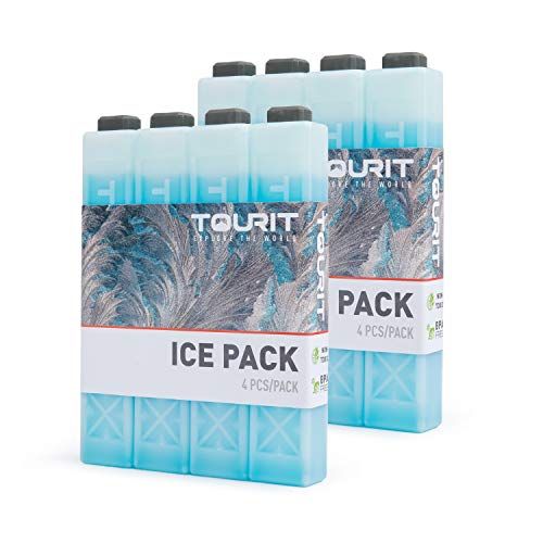 TOURIT Ice Packs for Coolers Reusable Long Lasting Freezer Packs for Lunch Bags/Boxes, Cooler Backpa | Amazon (US)