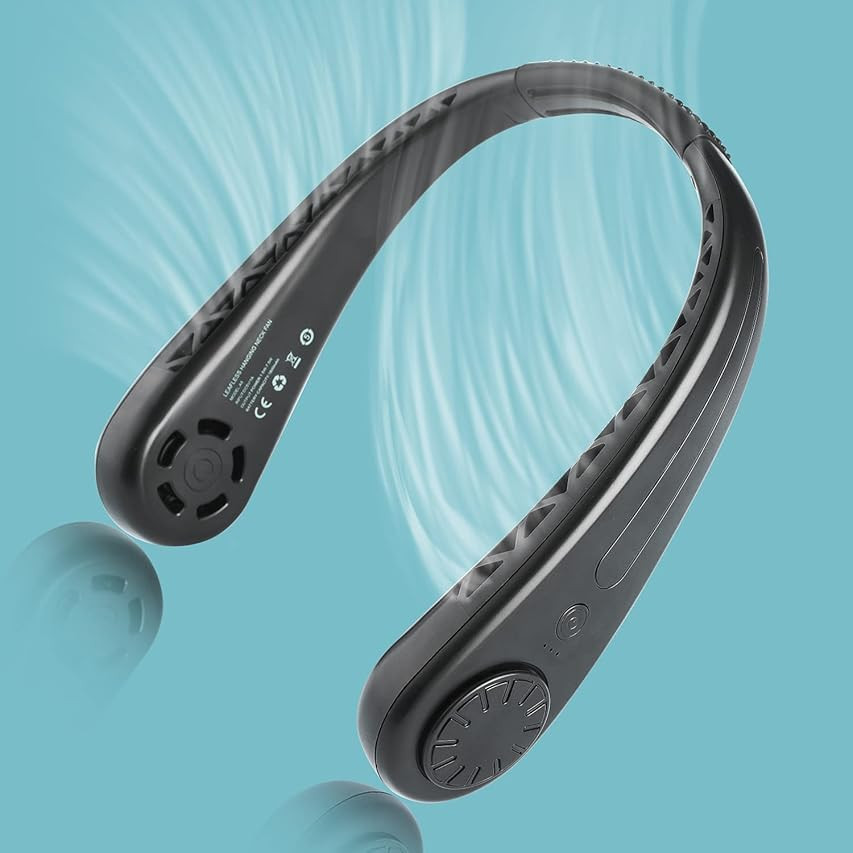 Mosuch Portable Neck Fan, Hands Free Bladeless Fan, USB Rechargeable Personal Neck Fan, 3 Speed 48 A | Amazon (US)