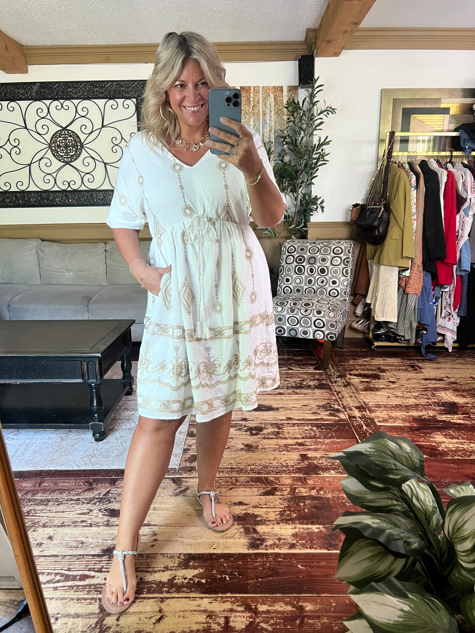 Boho inspired embroidered detail dress size 12; summer dress 👗 

#LTKMidsize #LTKPlusSize #LTKFindsUnder50
