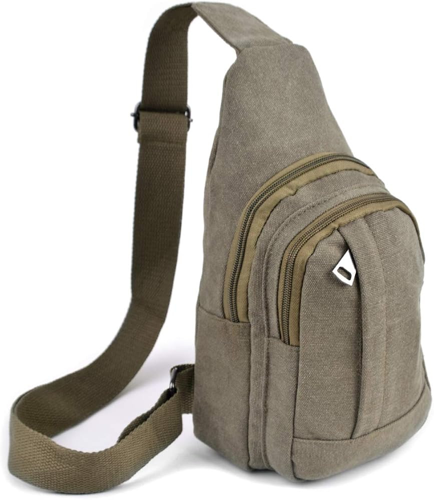 Crossbody Sling Bags (Olive Canvas) | Amazon (US)