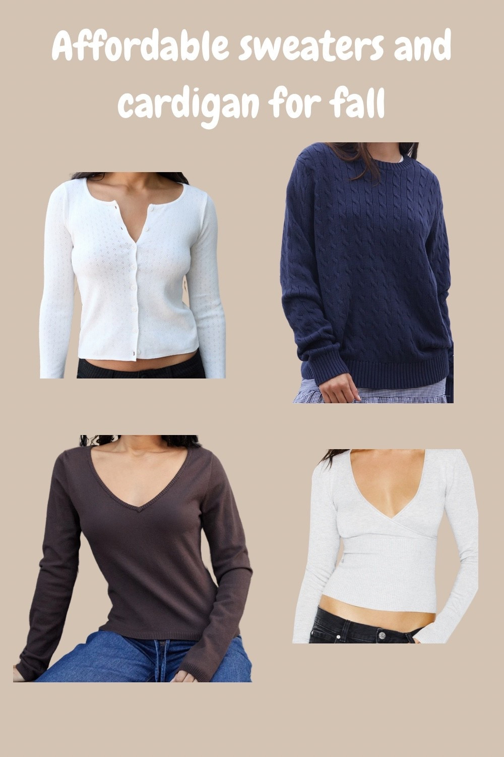 Affordable sweaters and cardigan for fall or back to school

#LTKootd