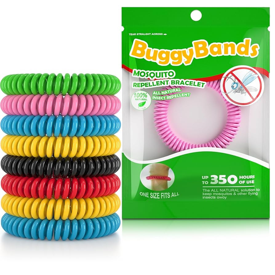 12 Pack Mosquito Repellent Bracelets, Individually Wrapped, DEET Free, Natural and Waterproof Ban... | Amazon (US)