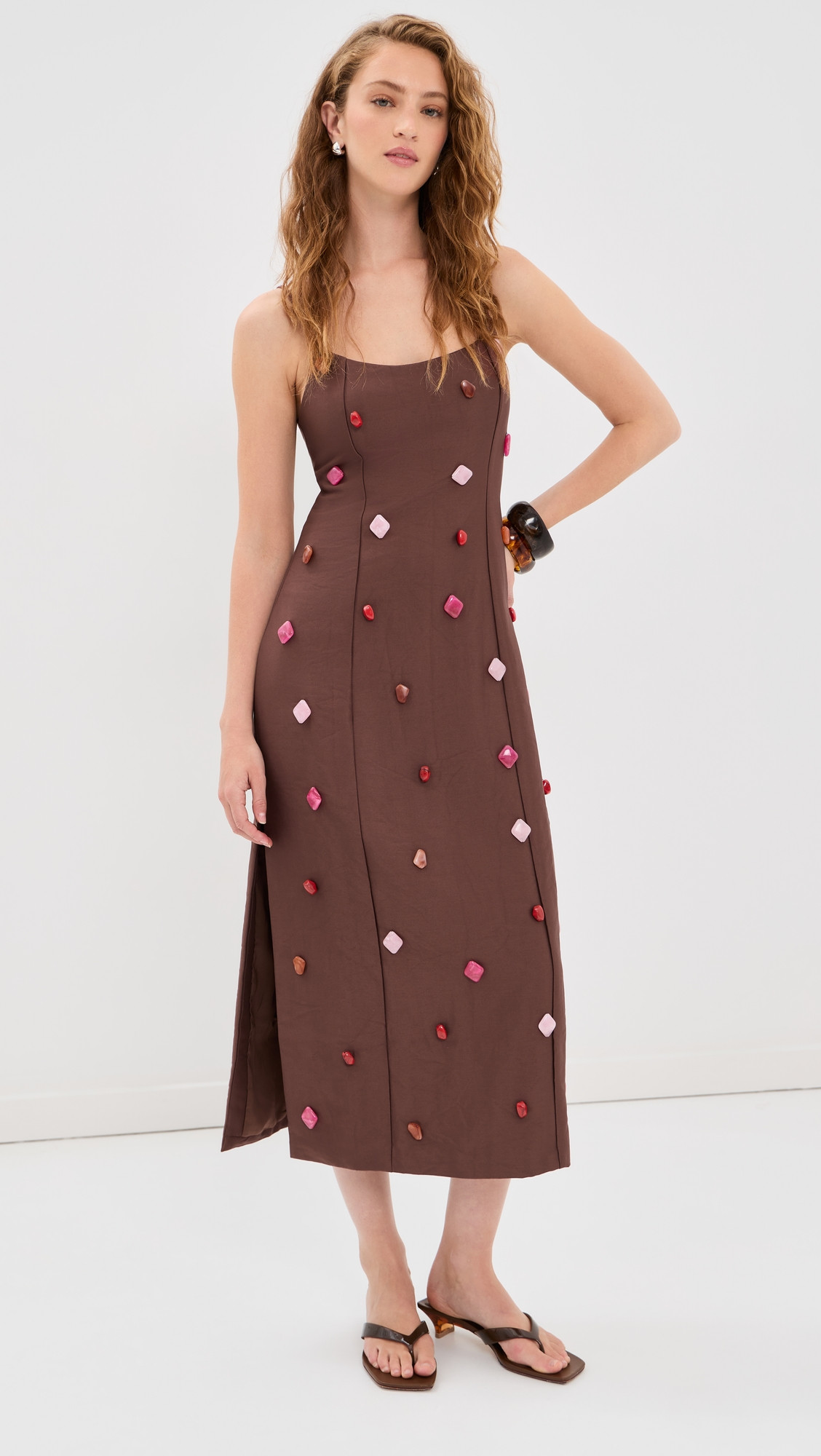 The Wolf Gang Romy Maxi Dress Chocolate M | Shopbop