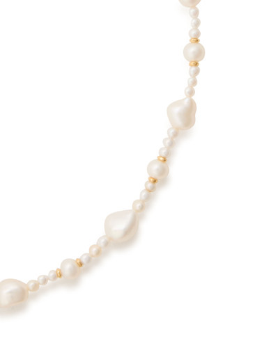 Isobelle pearl-embellished 18kt gold vermeil necklace | Harvey Nichols