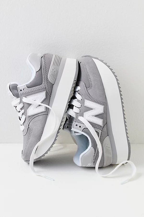 New Balance 574+ Sneakers by New Balance at Free People, Shadow Grey / Rain Cloud / White, US 8.5 | Free People (Global - UK&FR Excluded)
