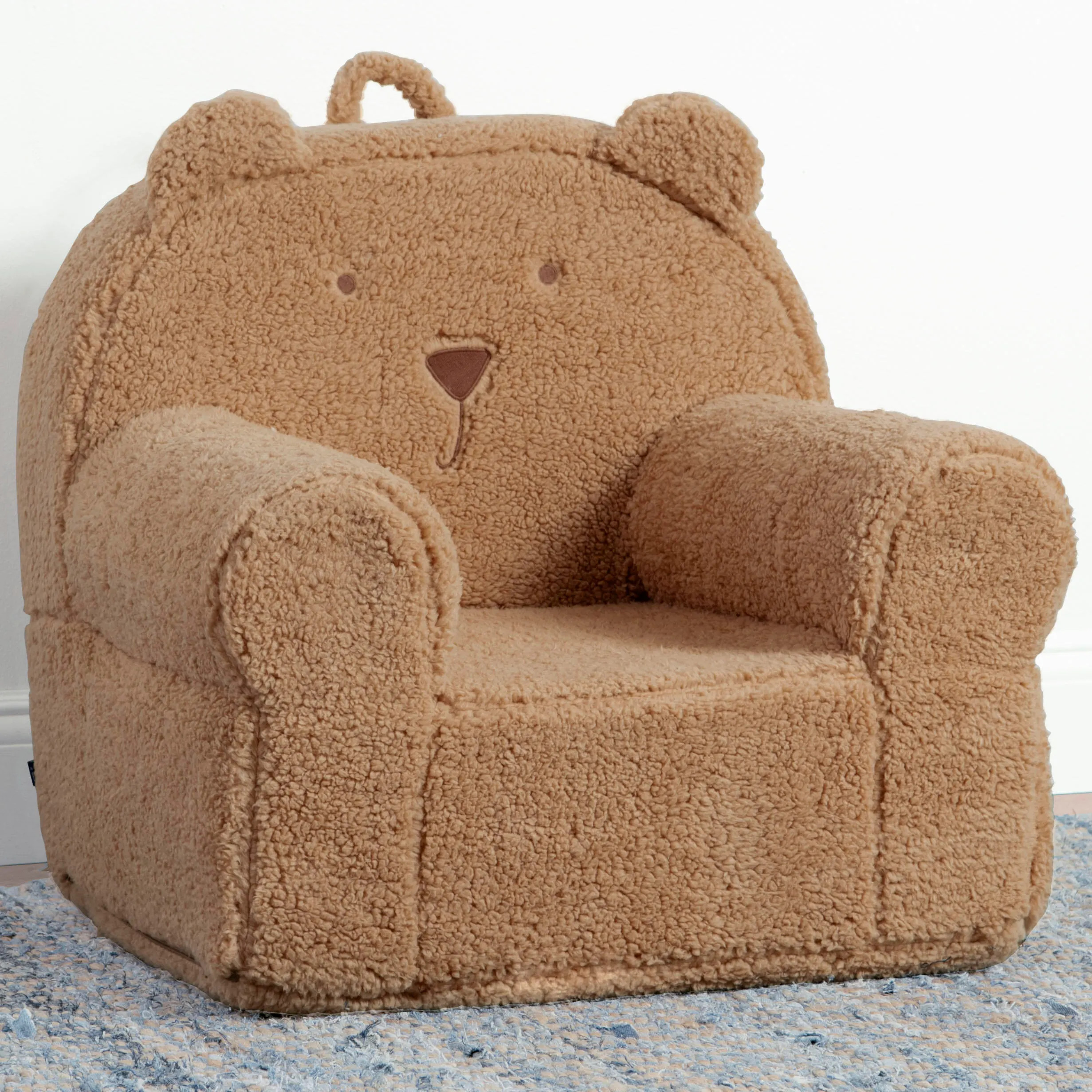 babyGap by Delta Children Sherpa Bear Chair, Tan | Ashley
